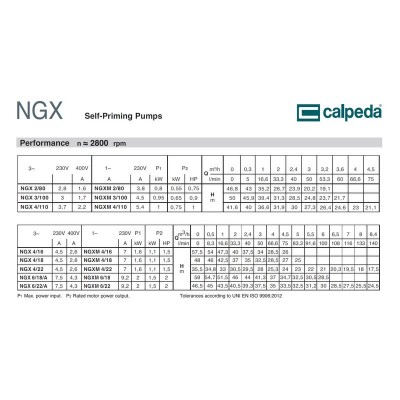 Самовсасывающий насос Calpeda NGX 4/18 230/400/50 Hz Самовсасывающий насос Calpeda NGX 4/18 230/400/50 Hz