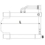 Нижнее прямое плечо TECNA 4752 L=255мм (тип B) для клещей TECNA 3327, 3328