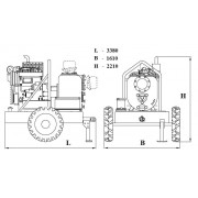 Дизельная мотопомпа VAR 10-305 FZD52 G10 TRAILER