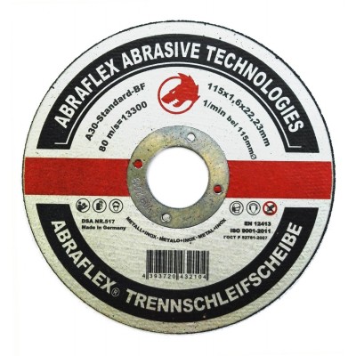 Круг отрезной Abraflex A30R Standard BF 115X1.6X22.23 mm Круг отрезной Abraflex A30R Standard BF 115X1.6X22.23 mm