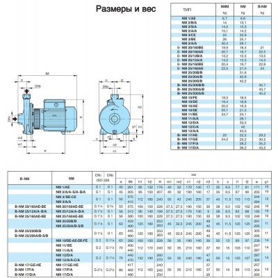 Насосный агрегат моноблочный резьбовой Calpeda NM 17/D 230/400/50 Hz Насосный агрегат моноблочный резьбовой Calpeda NM 17/D 230/400/50 Hz