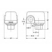 Реле давления CONDOR F MDR 21/6 DMD AACZ 015A030 ( MDR 21/6 KSF, фланец G1/4 E/A PG)